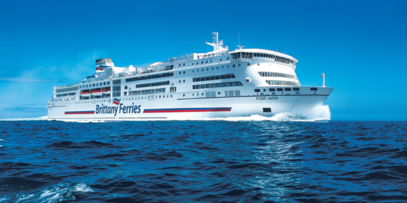 Brittany Ferries_Fährschiff Pont-Aven_auf offener See Brittany Ferries_Fährschiff Pont-Aven_auf offener See