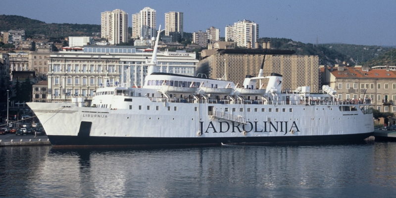 Jadrolinija _Fährschiff Liburniuja im Hafen von Rijeka