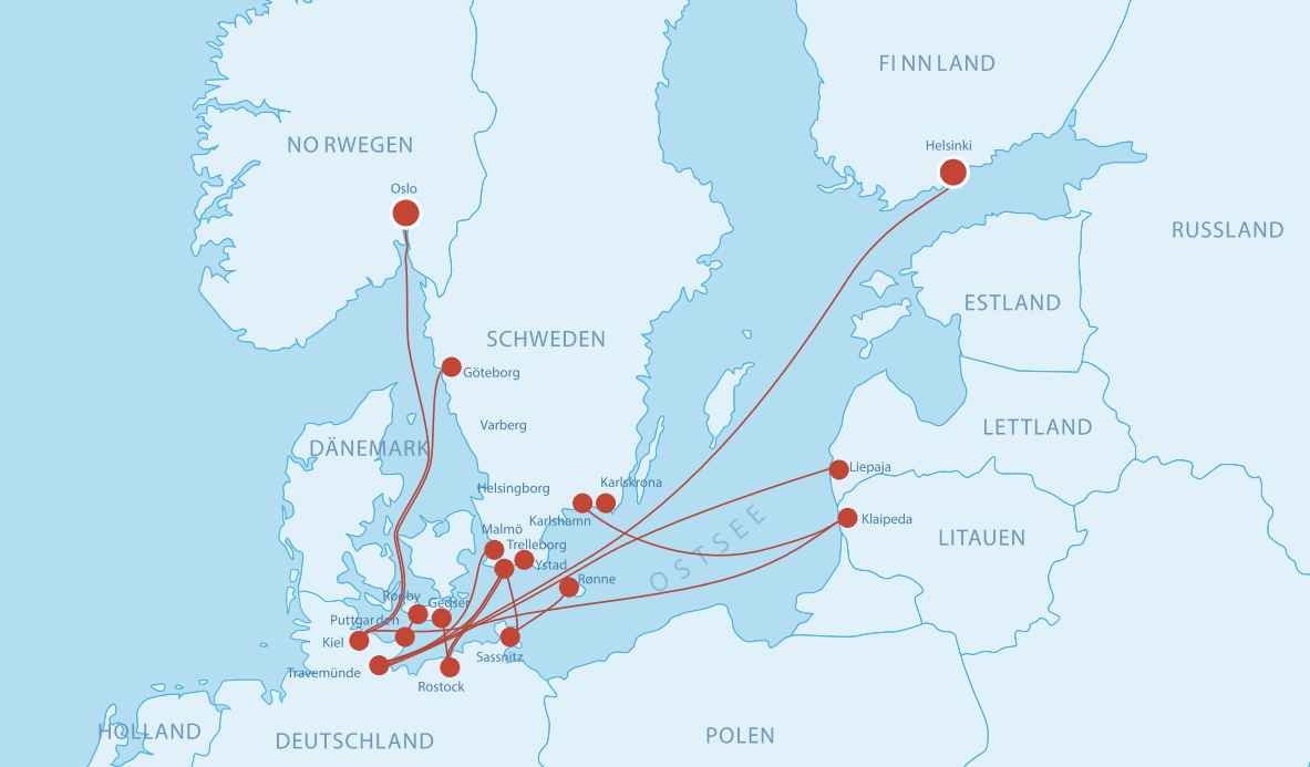 Fährverbindungen nach Deutschland
