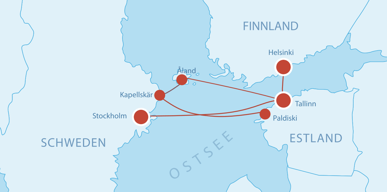 Fährverbindungen nach Estland