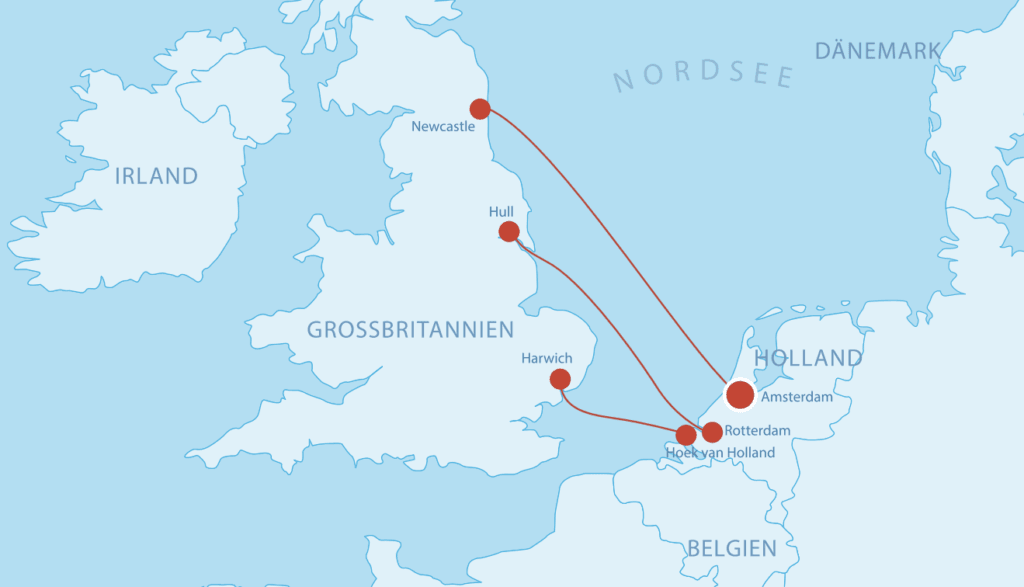 Fähren nach Holland / Niederlande - Cruise & Ferry Center AG