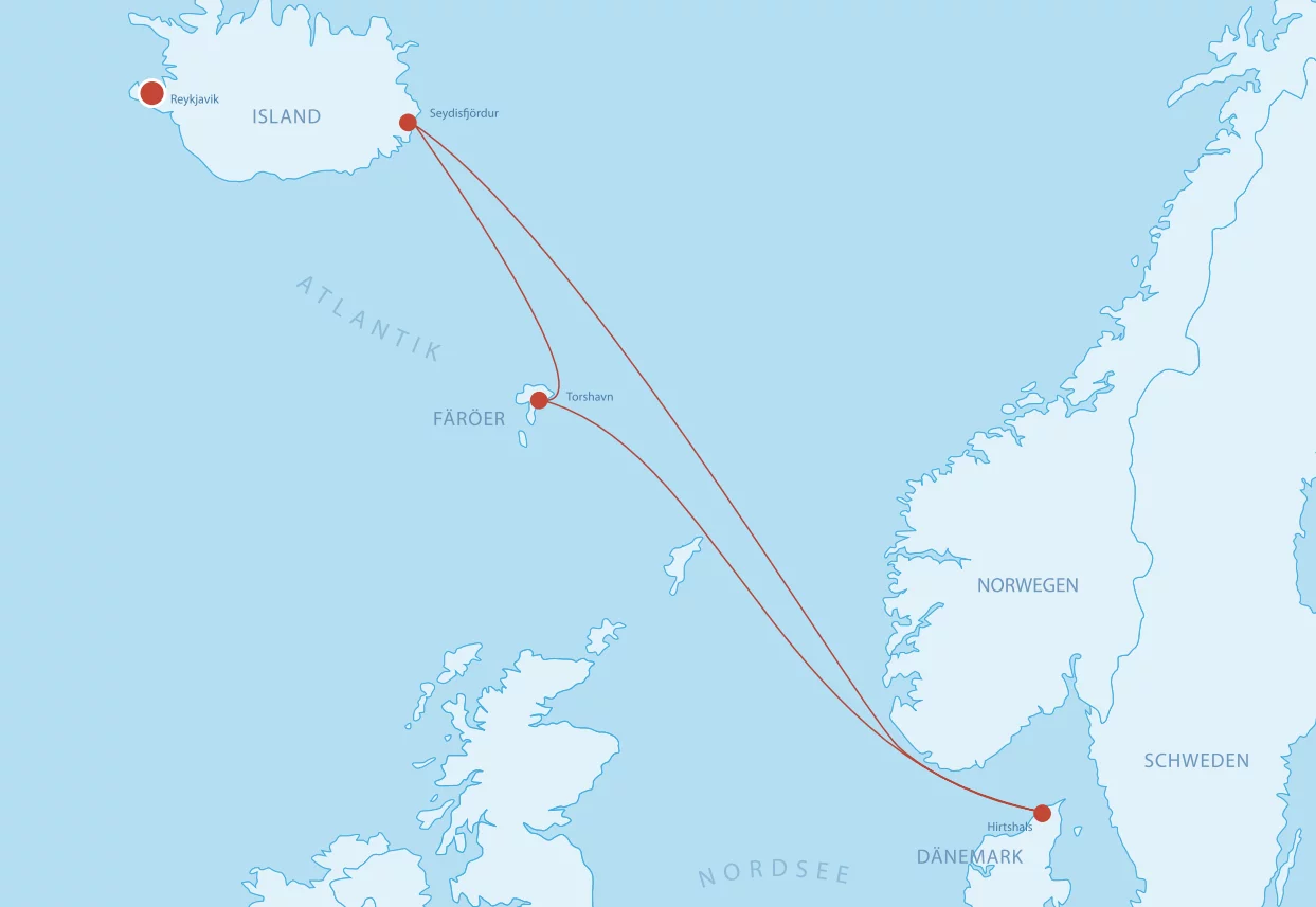 Antwort Wie lange fährt die Fähre von Deutschland nach Island? Weitere