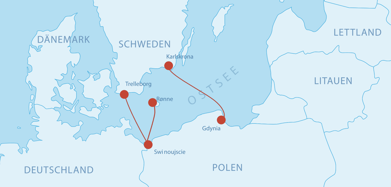 Fährverbindungen nach Polen