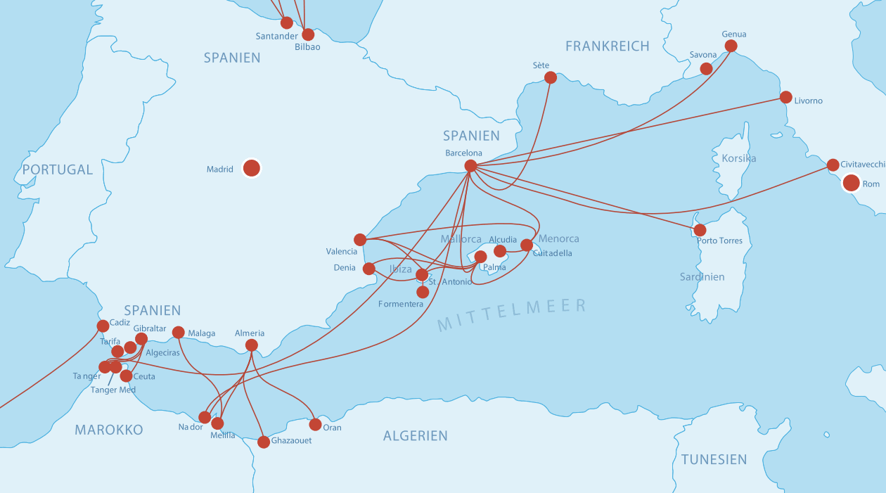 Fähren Spanien (Süden)
