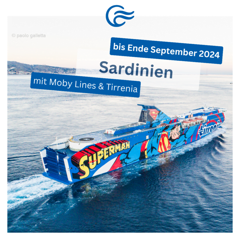 Eine Fährreise nach Sardinien ist unser Geheimtipp im Jahr 2024.