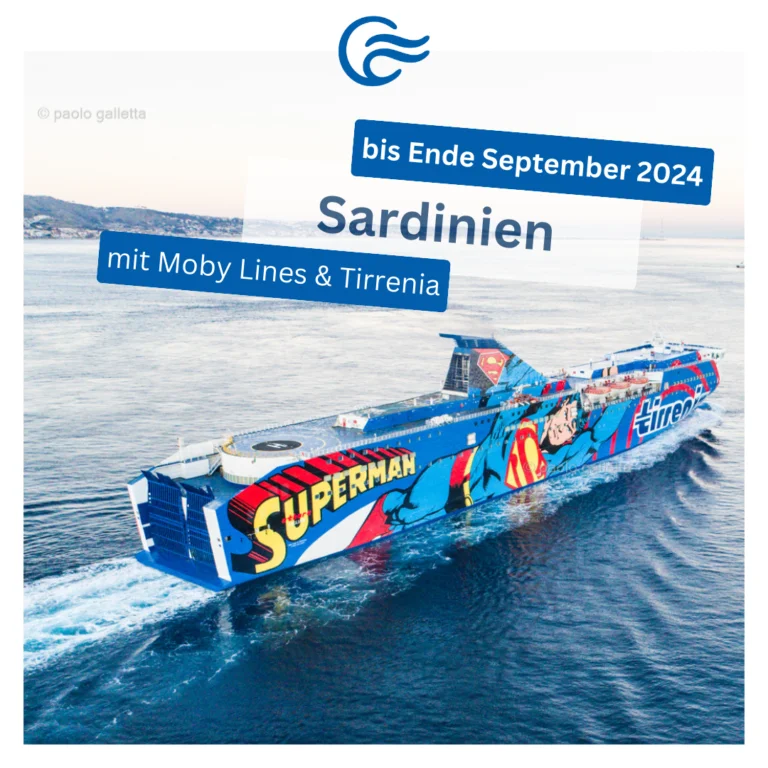 Eine Fährreise nach Sardinien ist unser Geheimtipp im Jahr 2024.