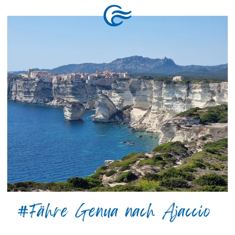 Es gibt eine neue Fährverbindung von Genua nach Korsika - Genua nach Ajaccio