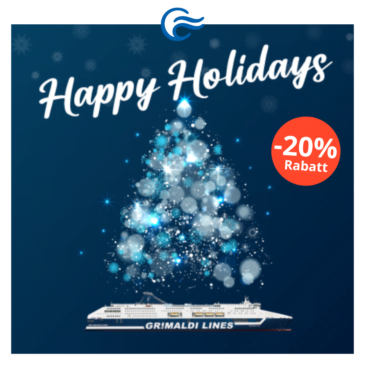 ‚Happy Holidays‘-Rabatt für deine nächste Fährreise! Profitiere vom Happy-Holidays Rabatt.