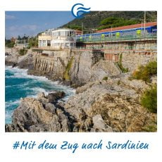 Mit dem Zug nach Sardinien