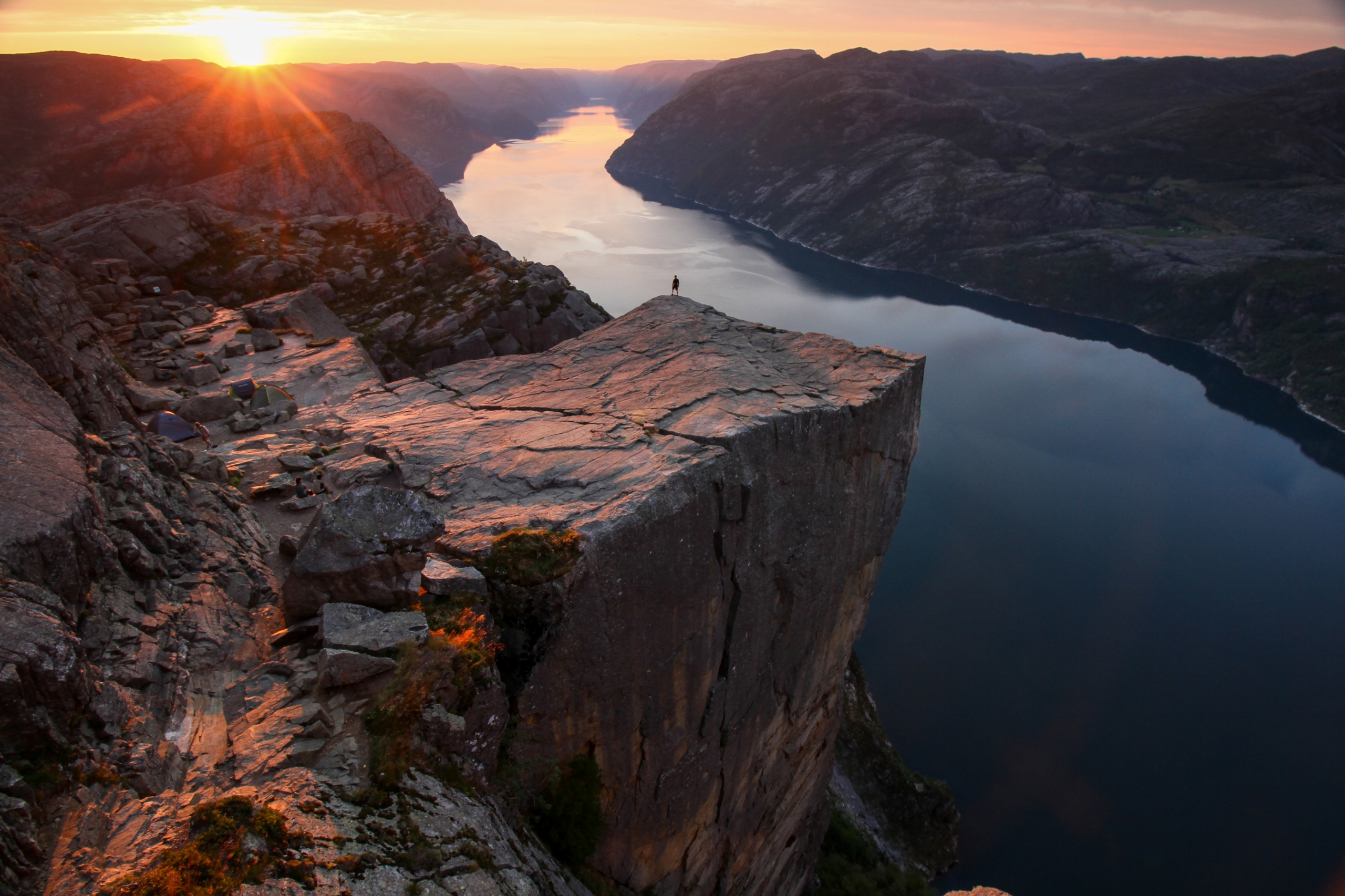 Ein beliebtes Ziel in Norwegen - Preikestolen.