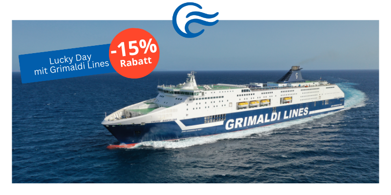 15% Rabatt Lucky Day mit Grimaldi Lines_1