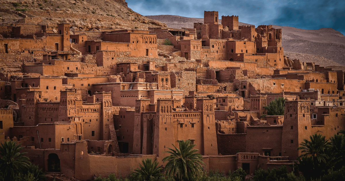 Ein Bild von der Stadt Ait Ben Haddou in Marokko