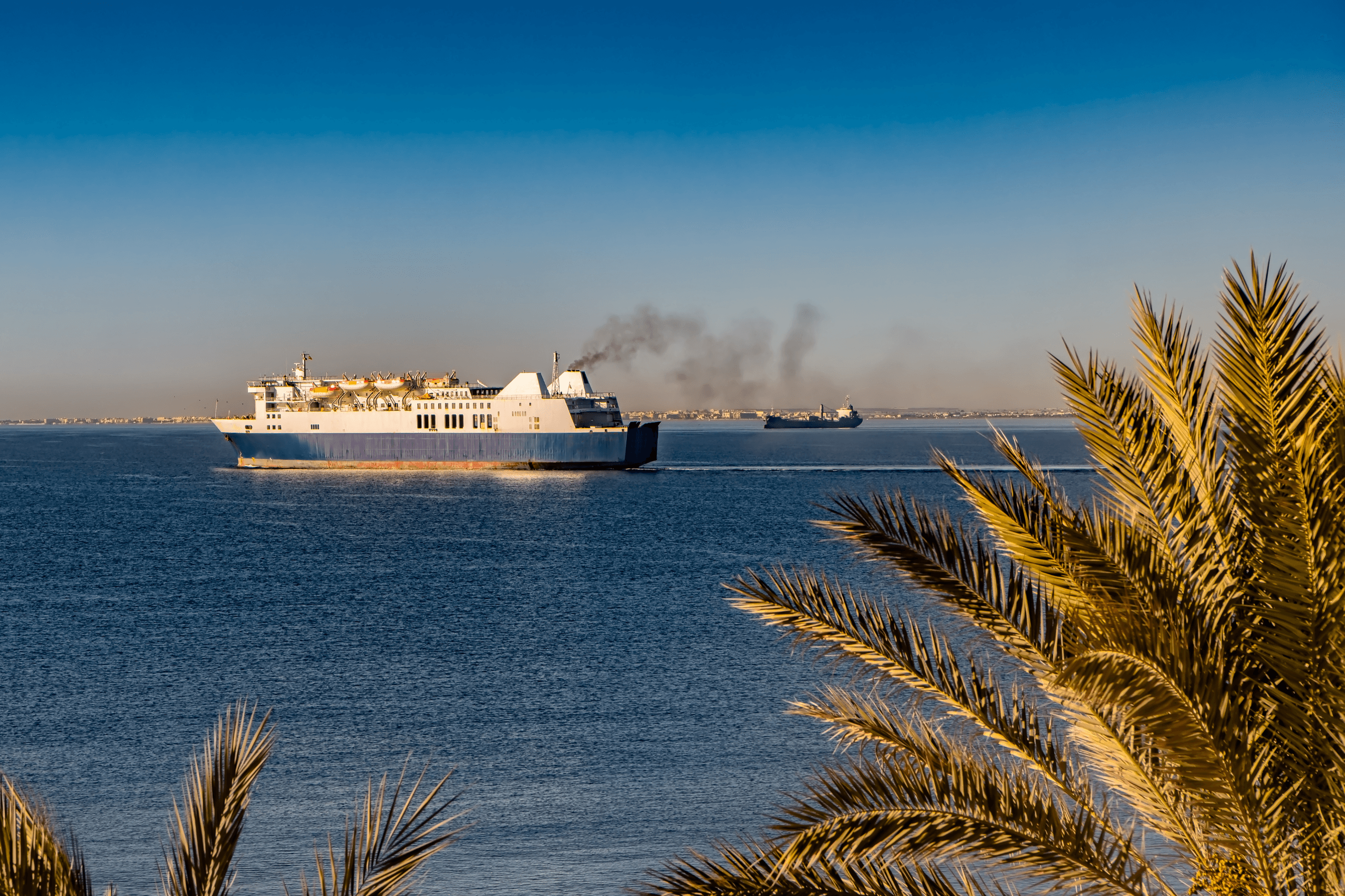 Sardinien Fähre auf dem Mittelmeer