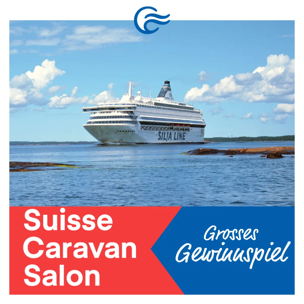 Beitragsbild Suisse Caravan Salon Gewinnspiel zum Suisse Caravan Salon mit Fährschiff